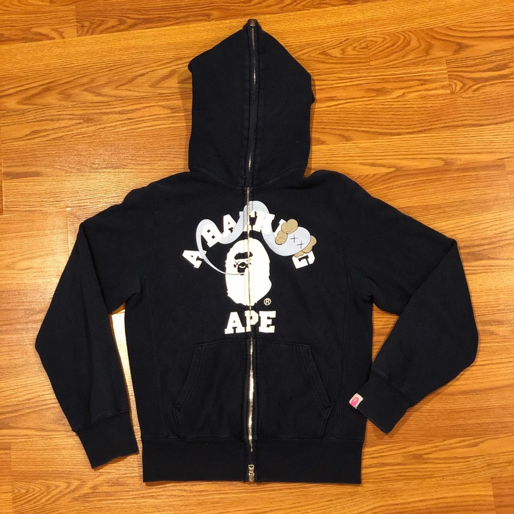 Bape kaws full zip